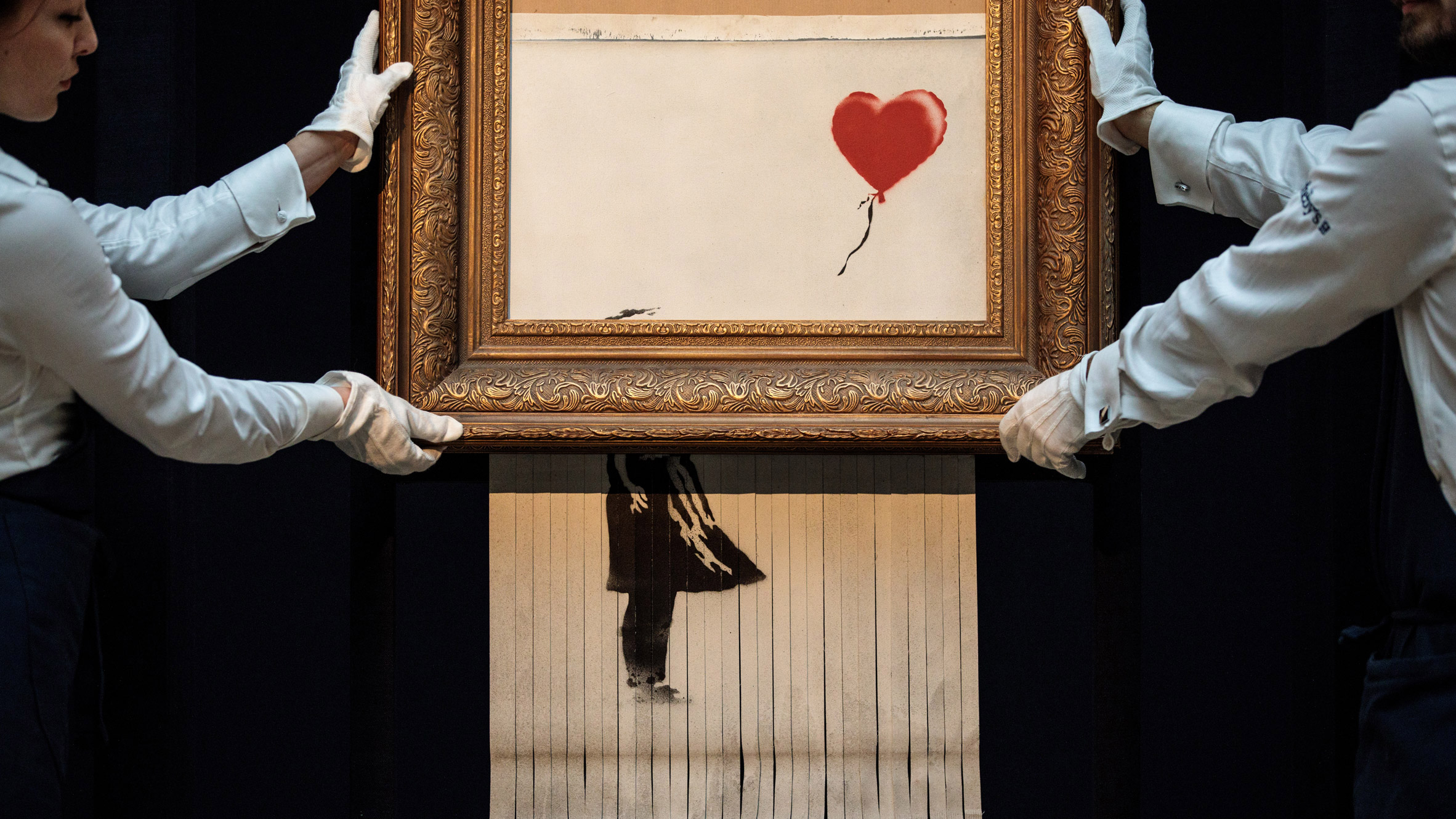 Banksy authenticates work that self-destructed in auction room