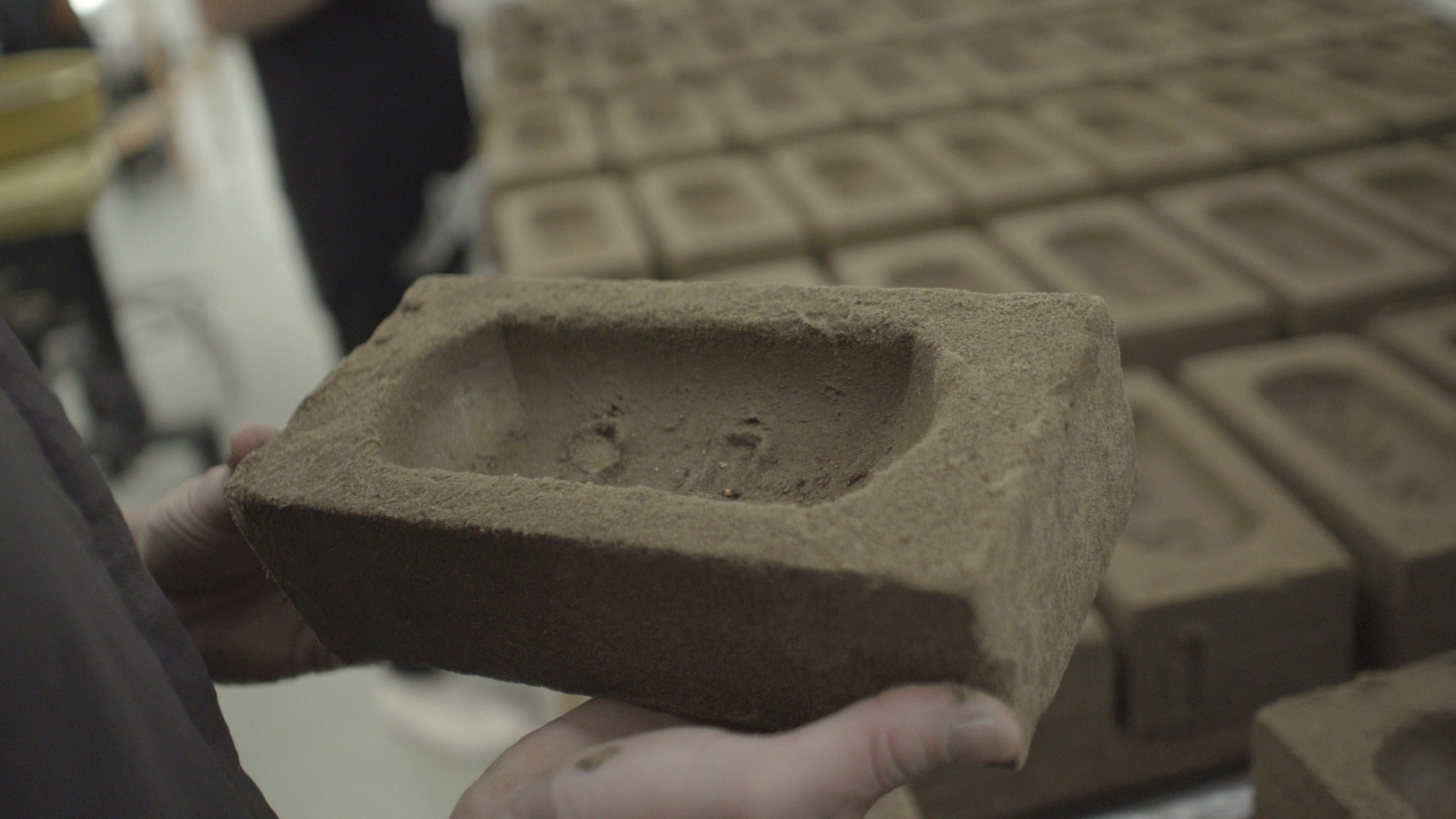Atelier NL sources clay from London brick manufacturer for Dezeen Awards trophy