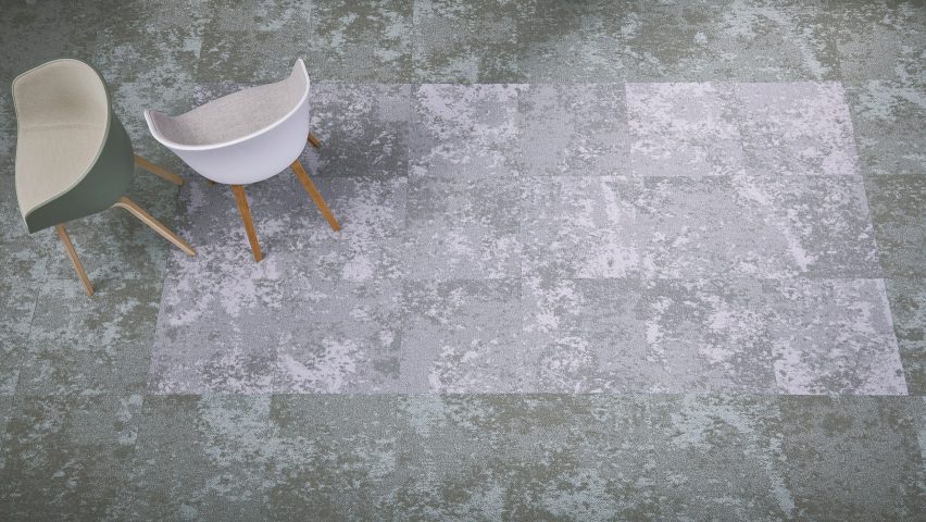 Forbo Flooring System's latest range Tessera Cloudscape is designed to mimic the clouds in the sky