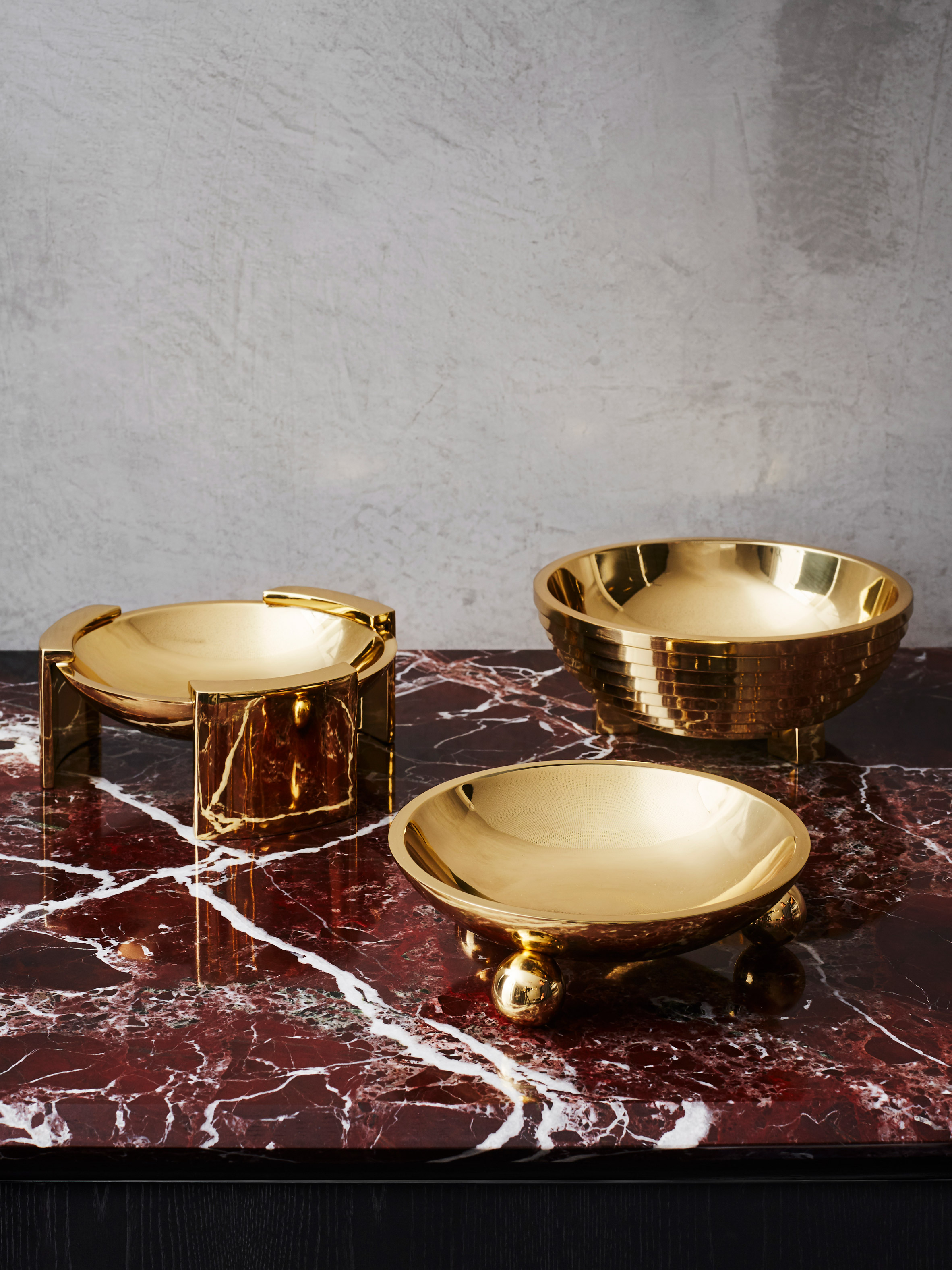 Greg Natale launches collection of decorative accessories made from marble, shell and brass