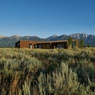 House of Fir by kt814 Architecture sits among sagebrush in rural Wyoming