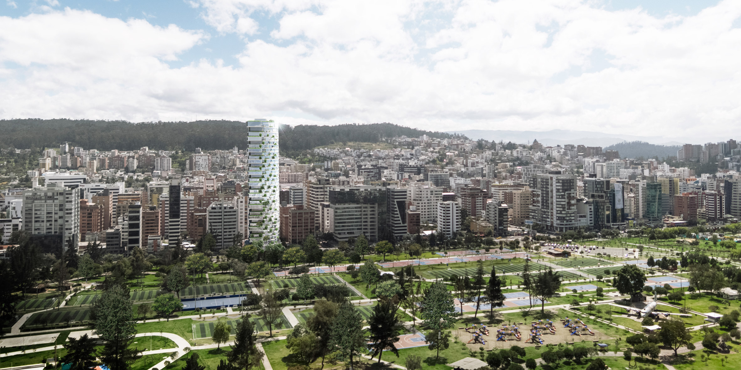 BIG releases plans for IQON skyscraper in Ecuador