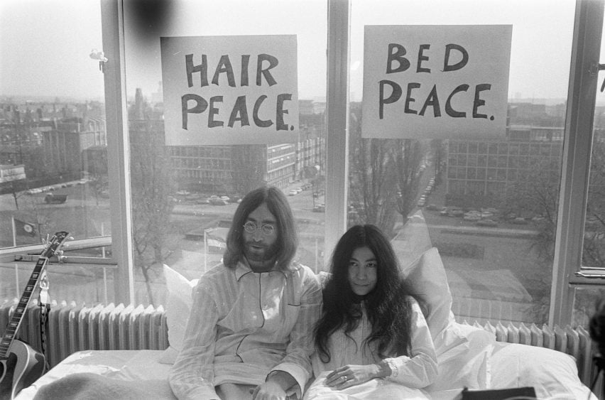 John Lennon and Yoko On