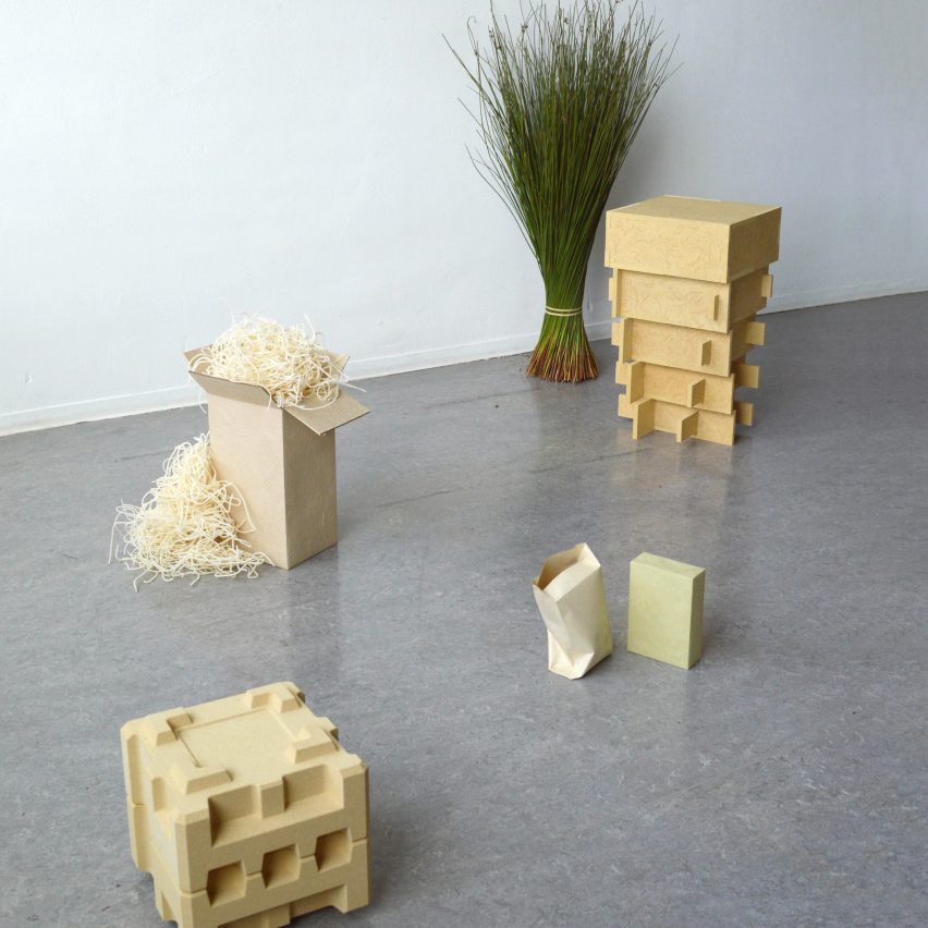 Don Kwaning makes furniture and packaging materials from a wetland weed