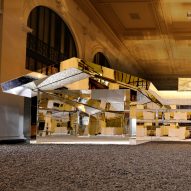 Doug Aitken installs mirrored house in historic Detroit building