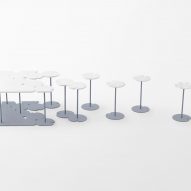 Nendo uses Sèvres porcelain to make flowers from handles and a lilypad table