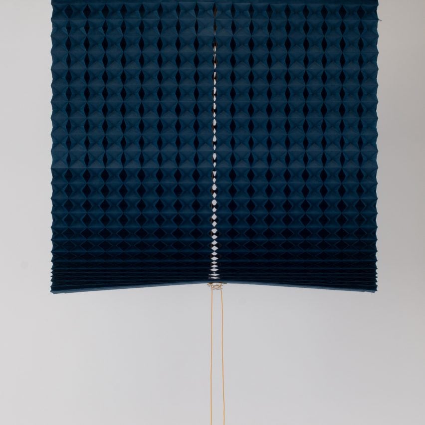 Kingston graduate invents blinds made from folded recycled paper
