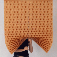 Natchar Sawatdichai makes adjustable blinds from folded recycled paper