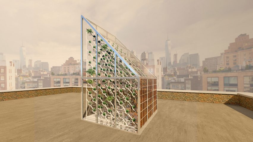 Marjan van Aubel's self-powering rooftop greenhouses aim to solve food shortages