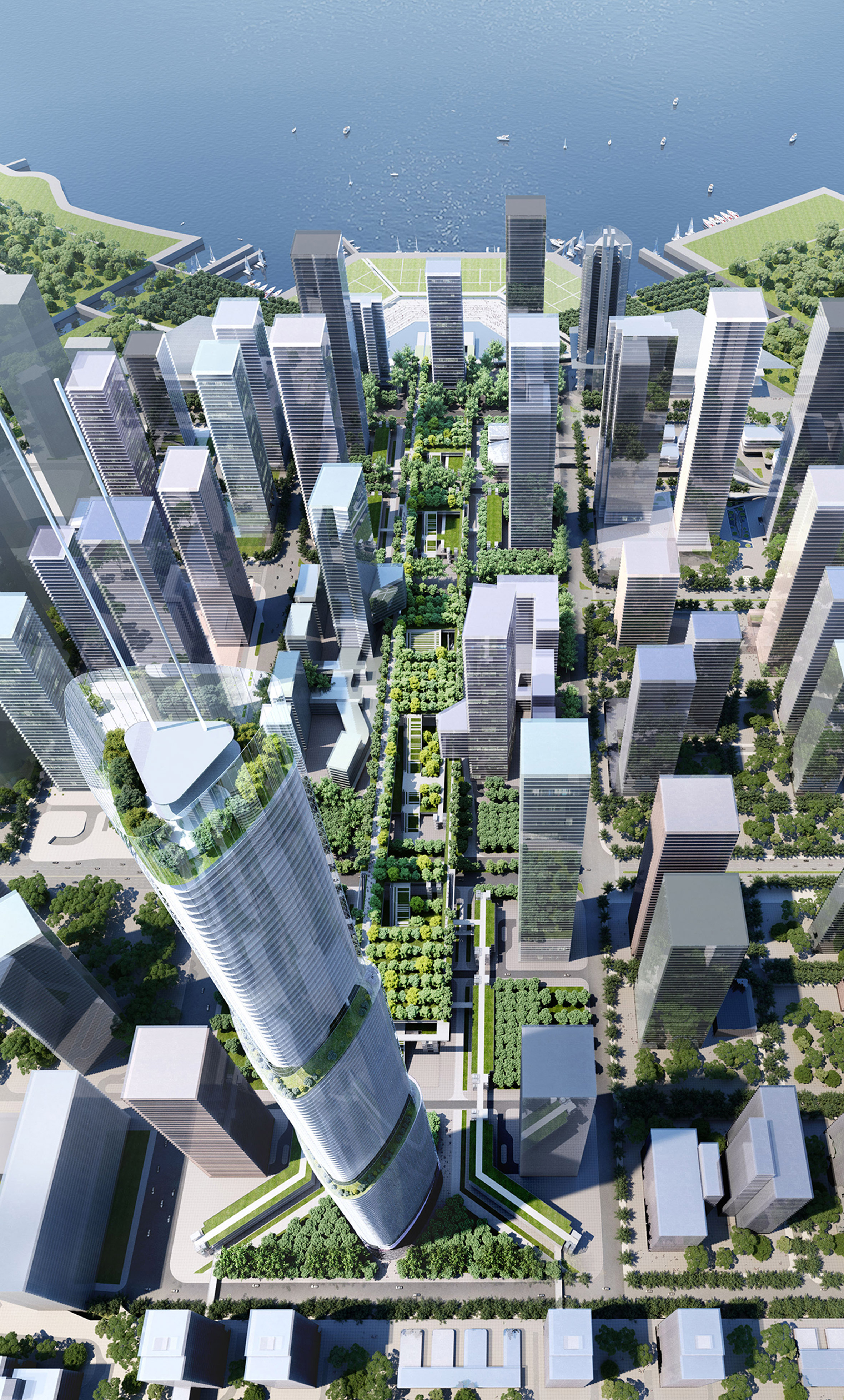 Qianhai masterplan by Rogers Stirk Harbour and Partners