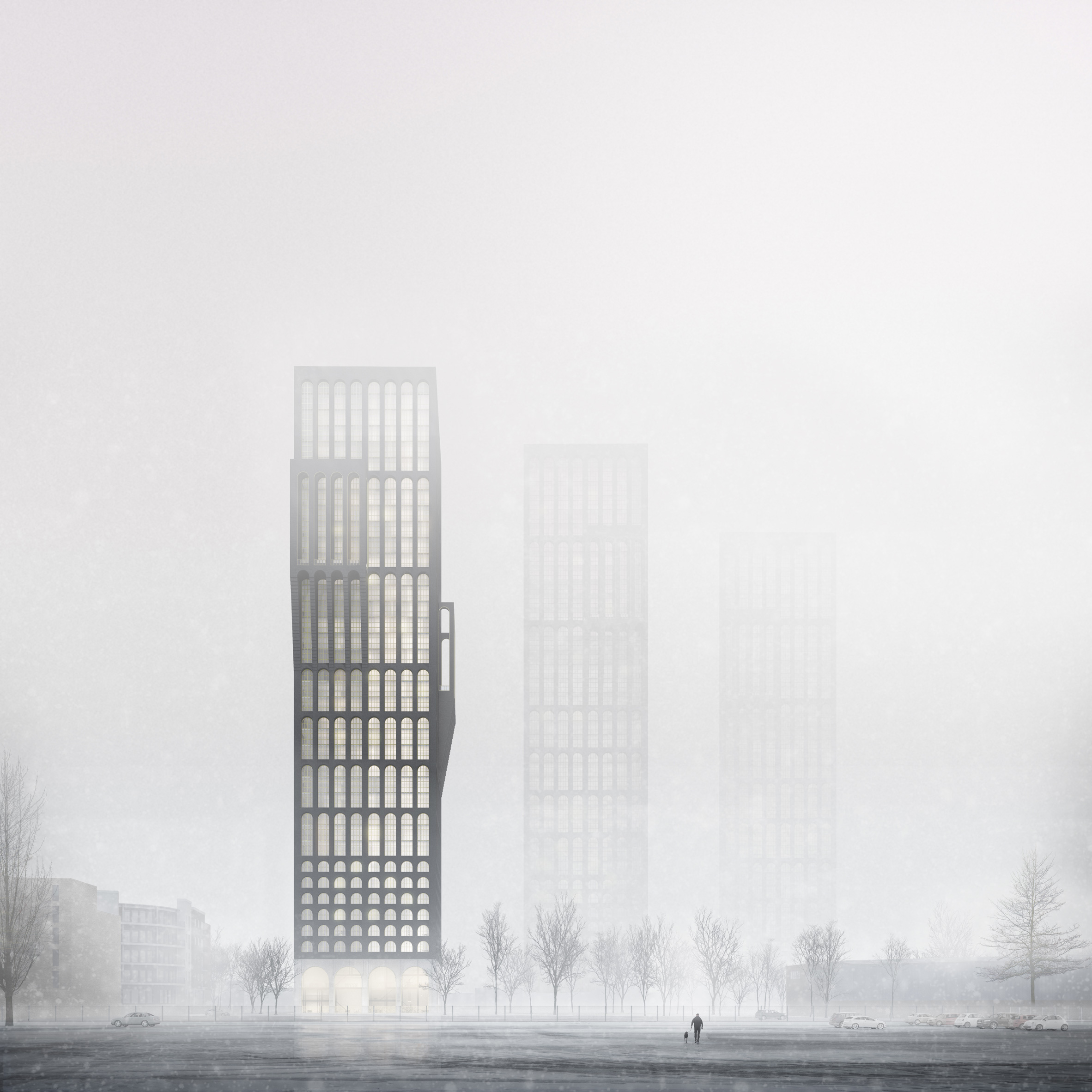 Rendering of Mini Manhattan by Tim Groom Architects