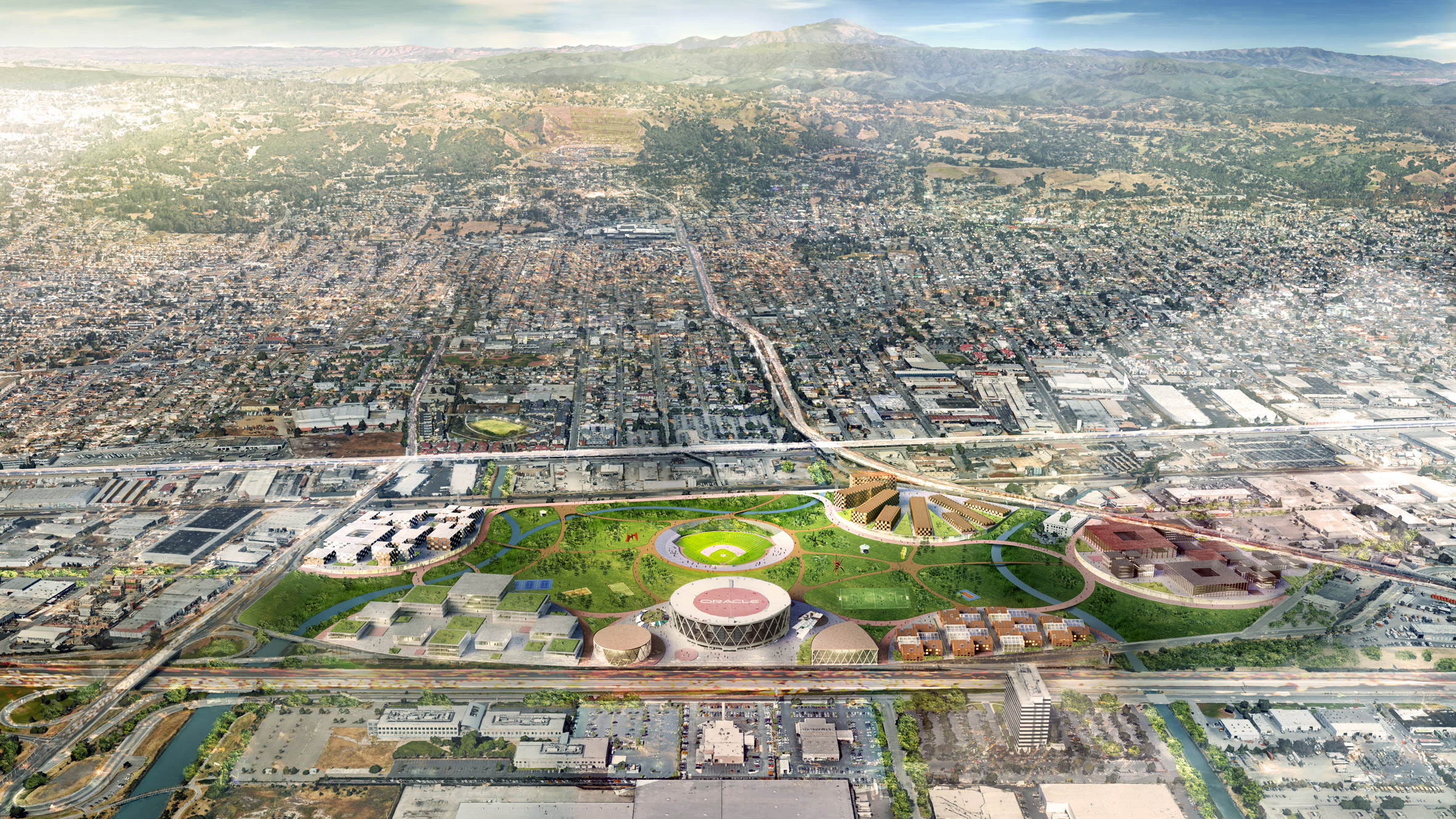 UPDATED) Sasaki, Snøhetta, Studio T-Square, and HOK will lead the design of  the Oakland A's new stadium