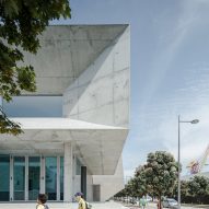 Angular forms create "dynamic" aesthetic at Portuguese sports facility by Valdemar Coutinho Arquitectos