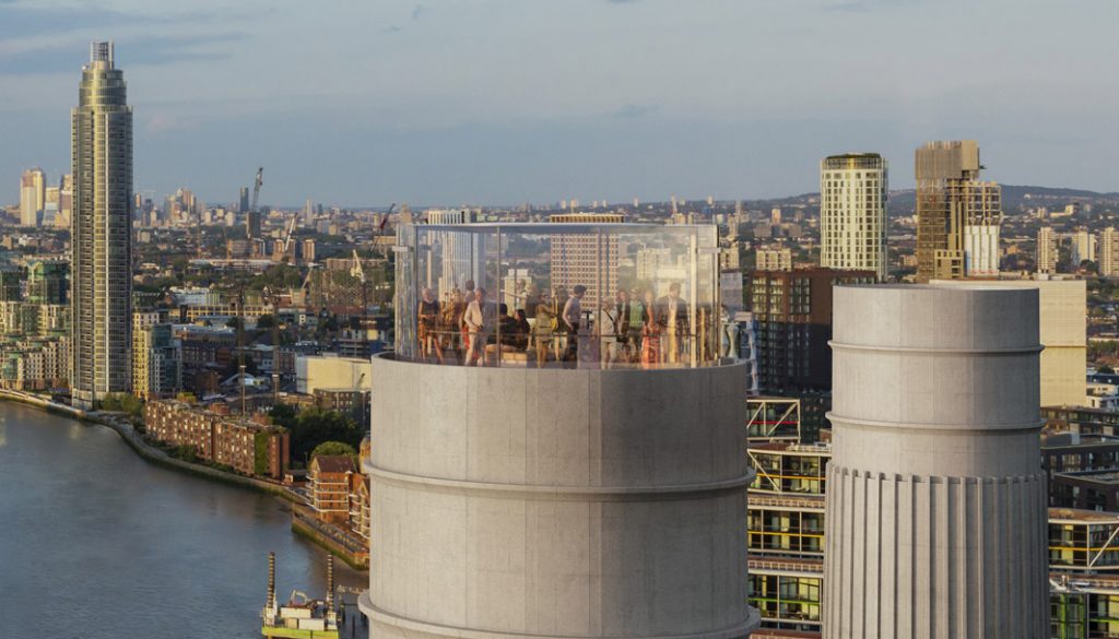 Glass elevator for Battersea Power Station revealed in new visual