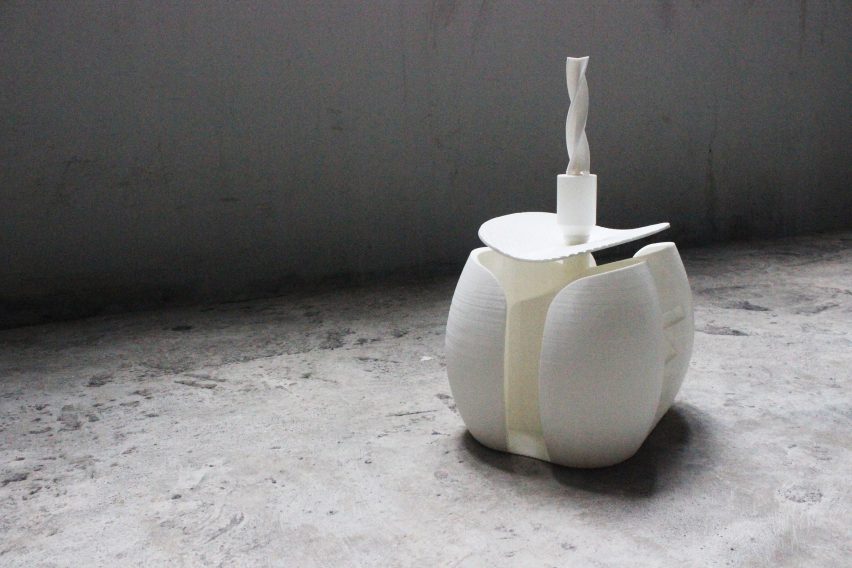 Spark Architects create a 3D-printed toilet that generates electricity