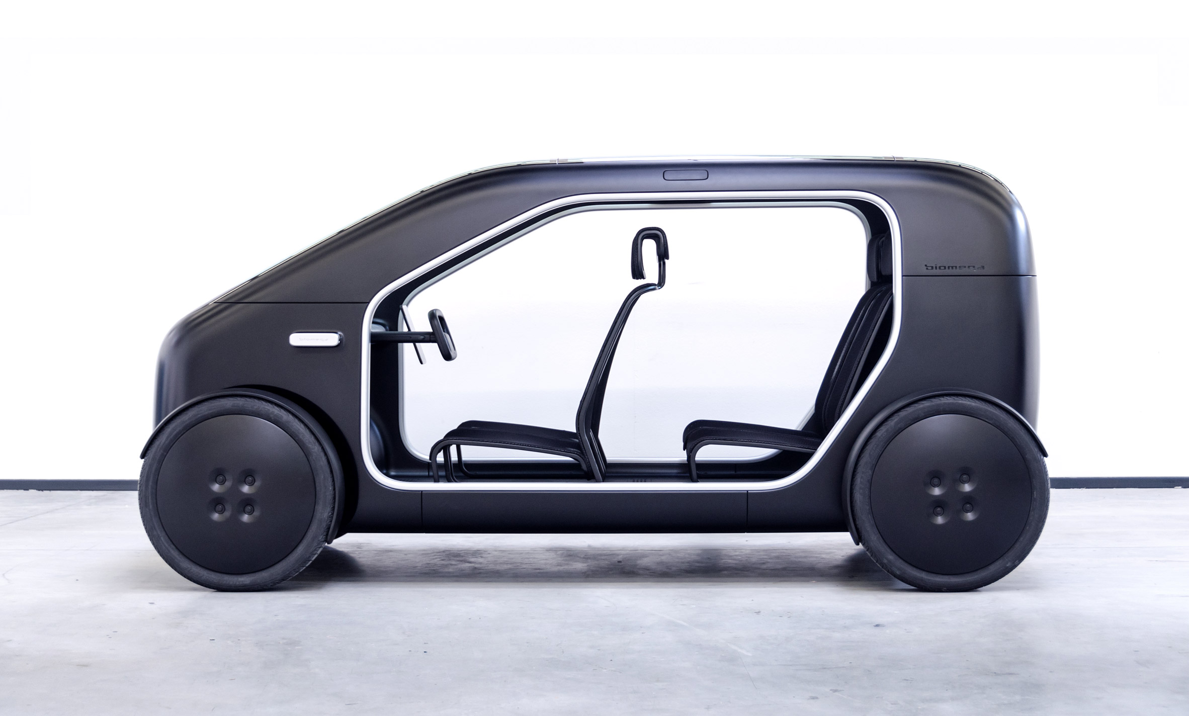 SIN is a Biomega electric car that is low-cost and low-weight