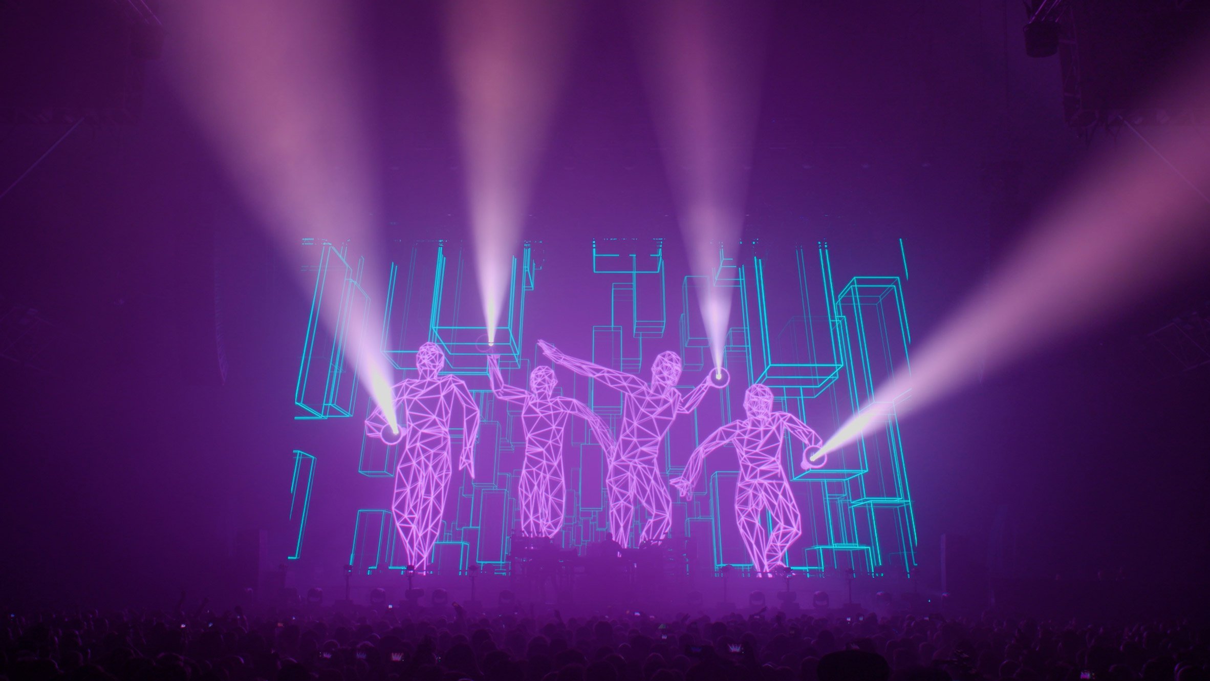 Marcus Lyall and Adam Smith have designed live shows for electronic music duo The Chemical Brothers for over 25 years