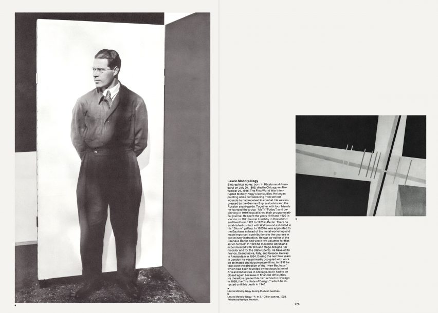 Spread from Bauhaus book by Hans M Wingler