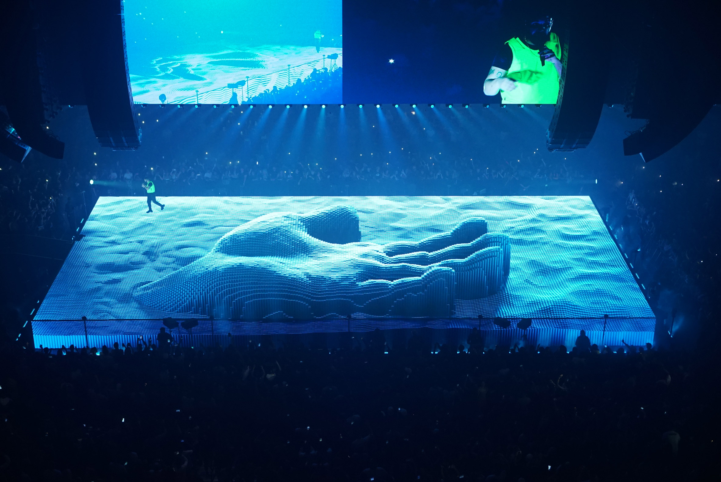 Drake tour features 200 drones and a flying Ferrari