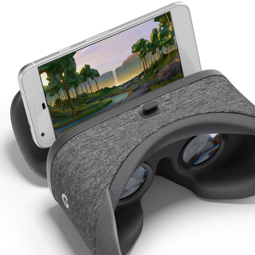 Fabric-covered gadgets: Google Daydream View virtual-reality headset