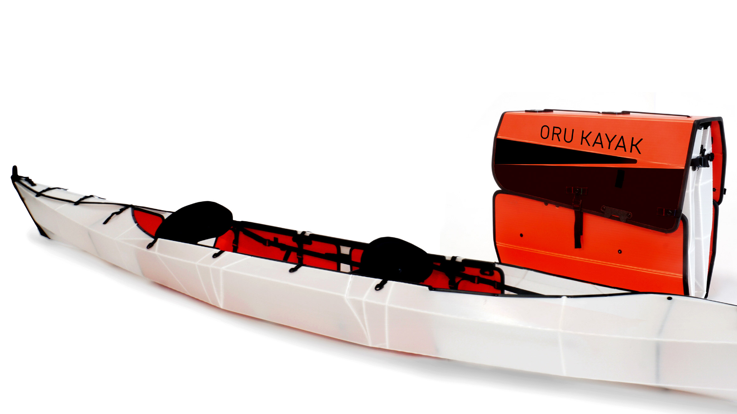 First origami tandem kayak folds down to suitcase size