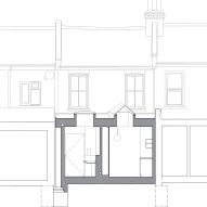 Section of Janus House extension in London by Office S&M
