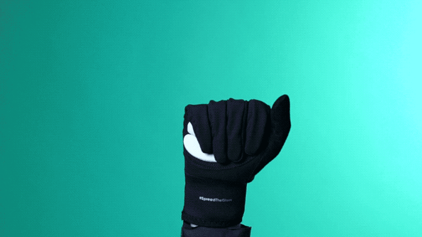 Loffi's smiley cycling glove combats the "complex issue" of road rage