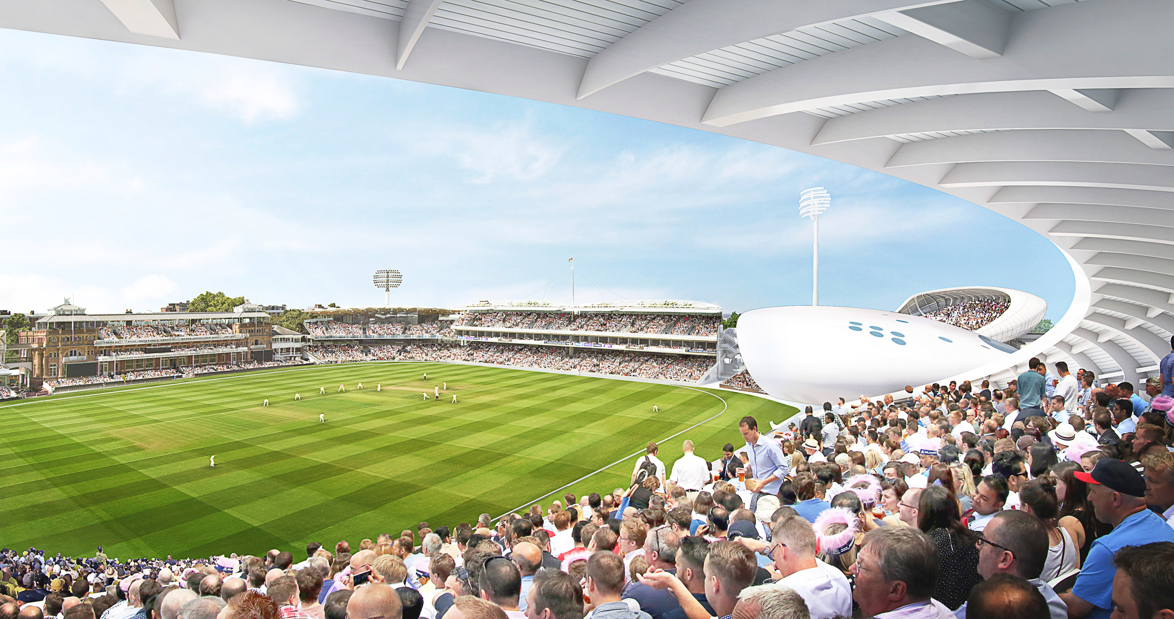 Wilkinson Eyre's latest designs for Lord's Cricket Ground stands revealed