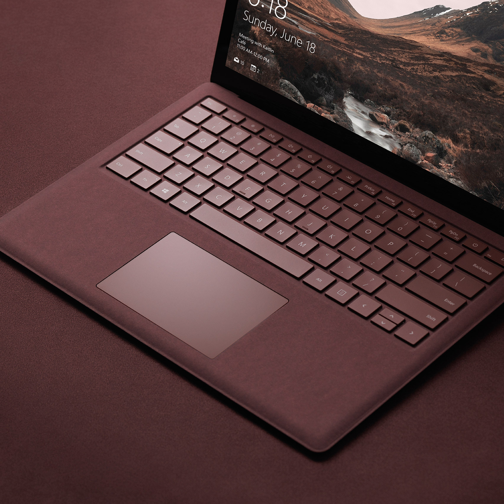 Fabric-covered gadgets: Microsoft Surface laptops