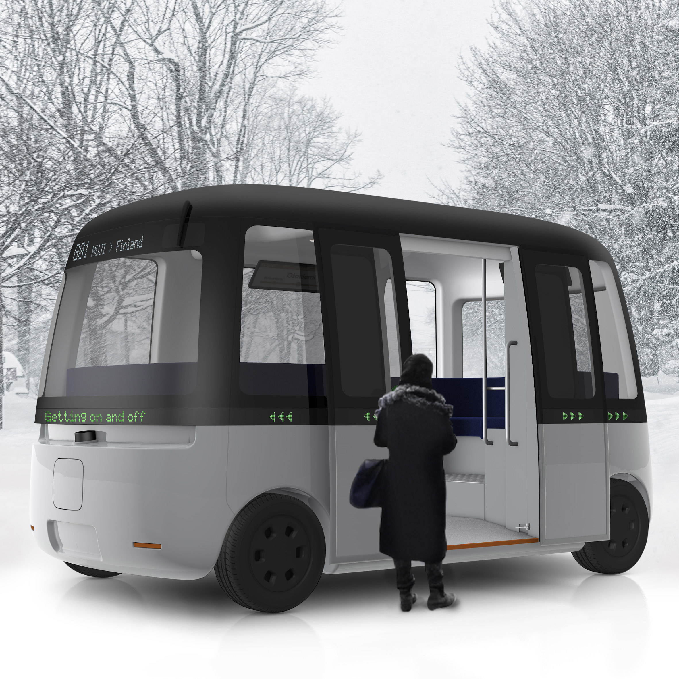 Top 10 transport: Gacha driverless shuttle bus by Muji