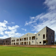 Traditional fabric influences patterns across University&nbsp;of Hawaii building by Perkins+Will