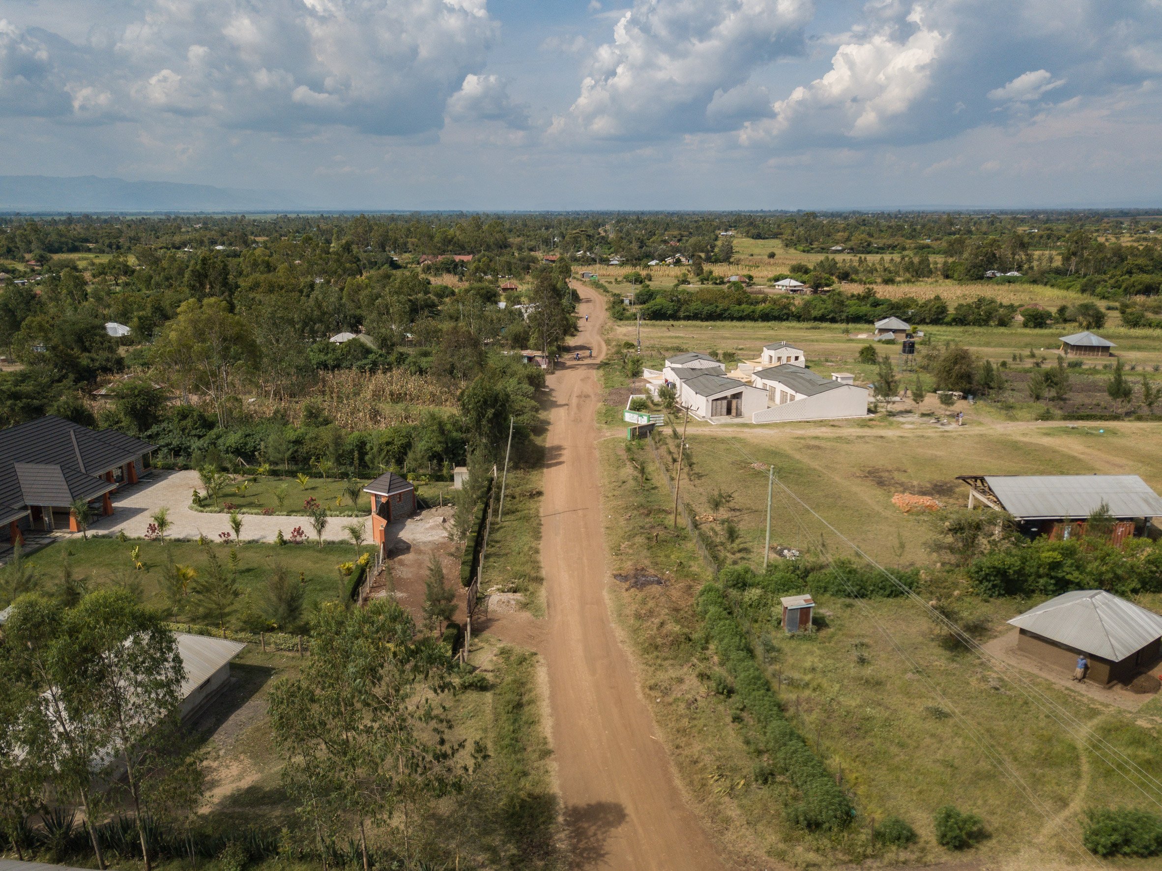 Aerial view of the Okana Centre for Change in Kenya, by Laura Katharina Straehle and Ellen Rouwendal