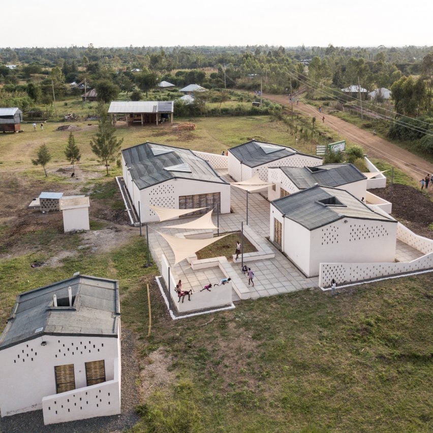 Aerial view of the Okana Centre for Change in Kenya, by Laura Katharina Straehle and Ellen Rouwendal