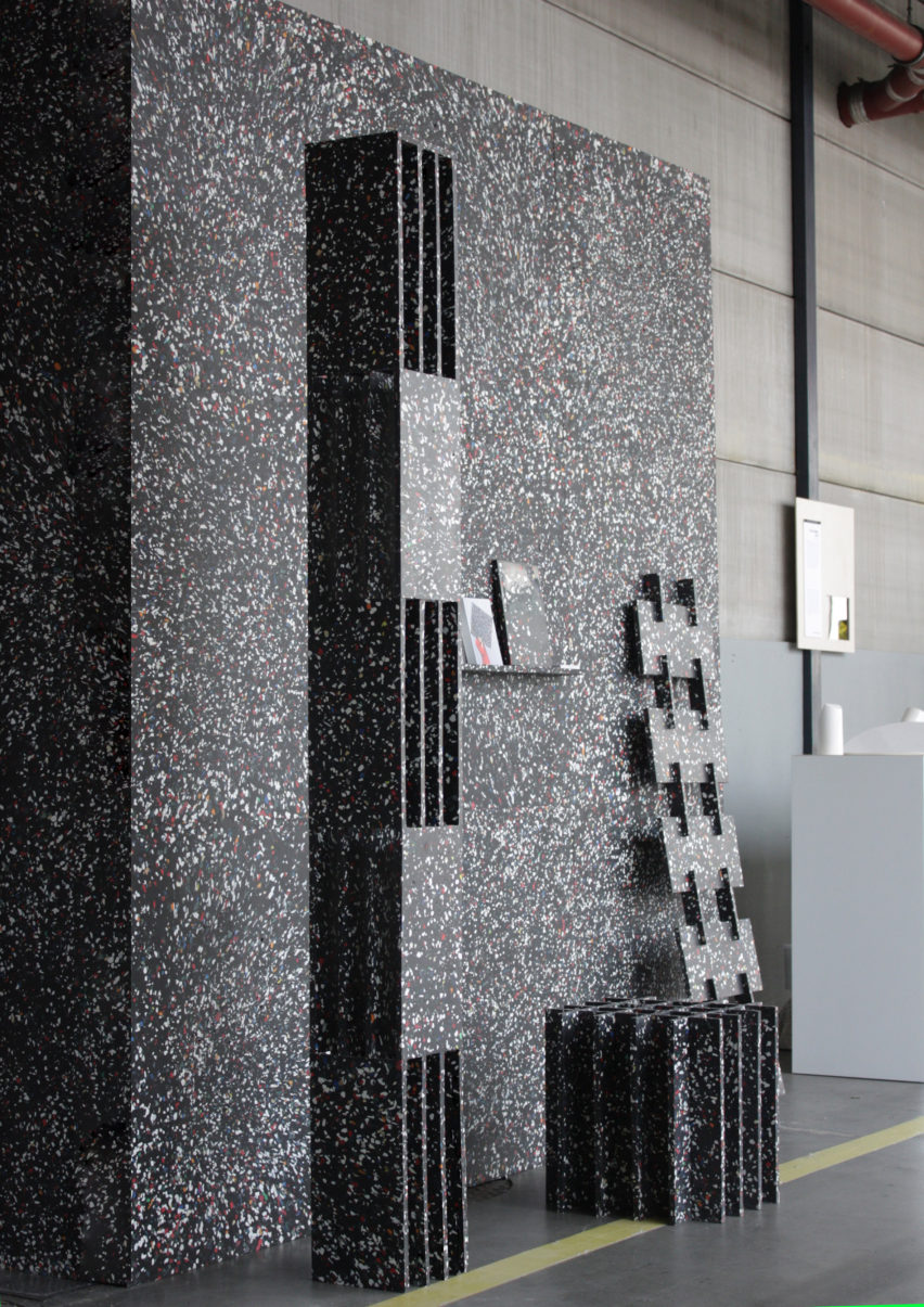 Plasticiet produces terrazzo-like material from recycled plastic