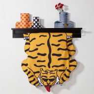 Sancal blankets by Egle Zvirblyte are patterned with tigers and bananas