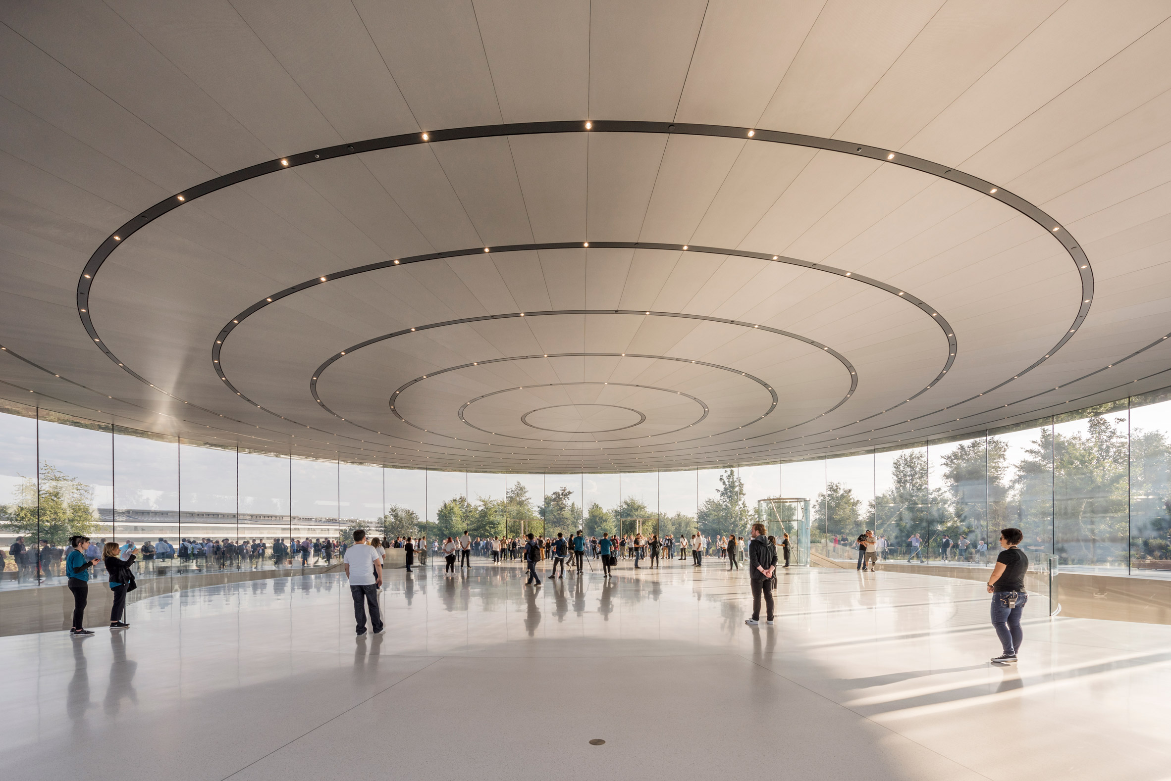 Foster + Partners releases photos of Apple's Steve Jobs Theater Pavilion