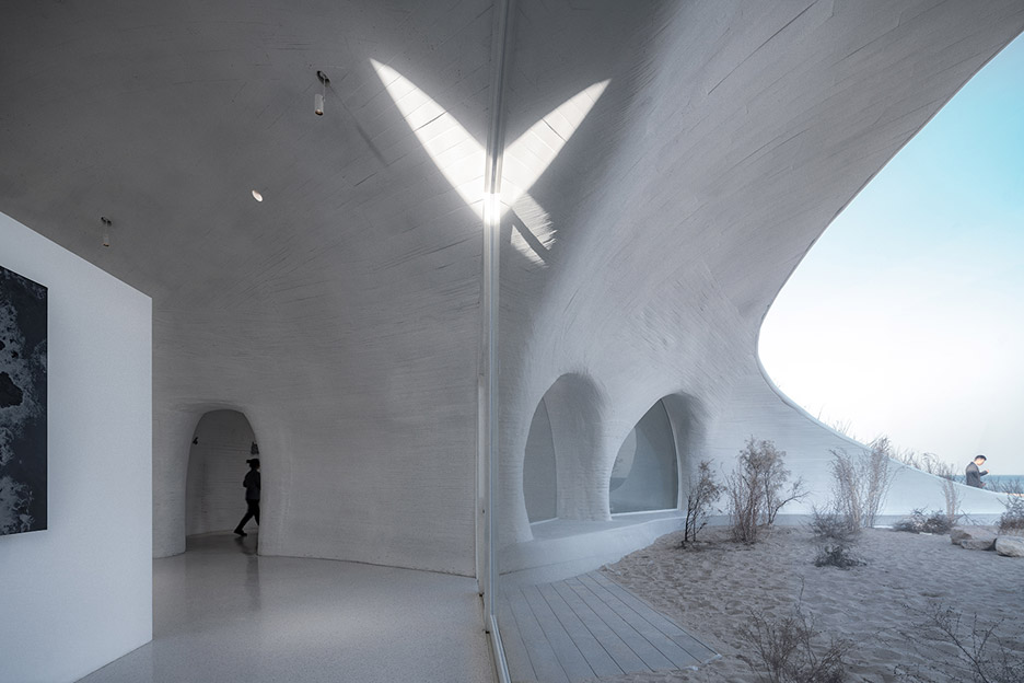 Window of UCCA Dune Art Museum by OPEN Architecture