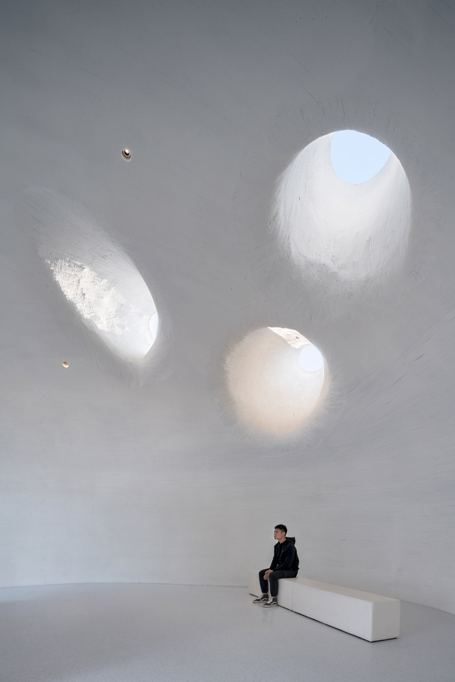Skylights in UCCA Dune Art Museum by OPEN Architecture