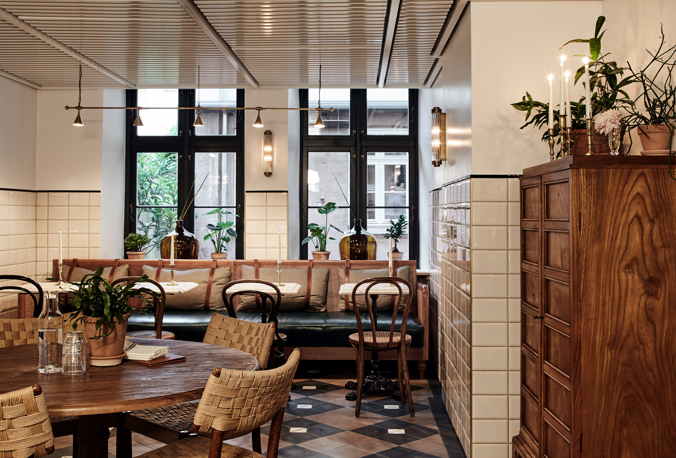 Sanders Kitchen, a deli-cafe at Hotel Sanders in Copenhagen, designed by Lind + Almond