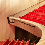 Theatre inside of Wellington College Performing Arts Centre by Studio Seilern Architects