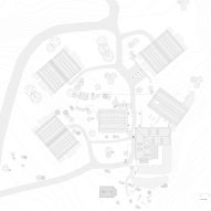 Site plan of Sauna section of Zallinger Retreat by Network of Architecture (NOA) in Tyrol, Italy