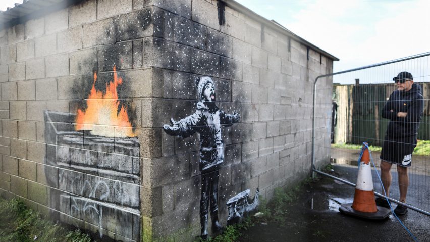 Season's Greetings by Banksy in Port Talbot