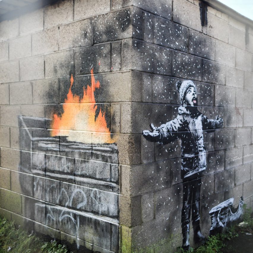 Season's Greetings by Banksy in Port Talbot