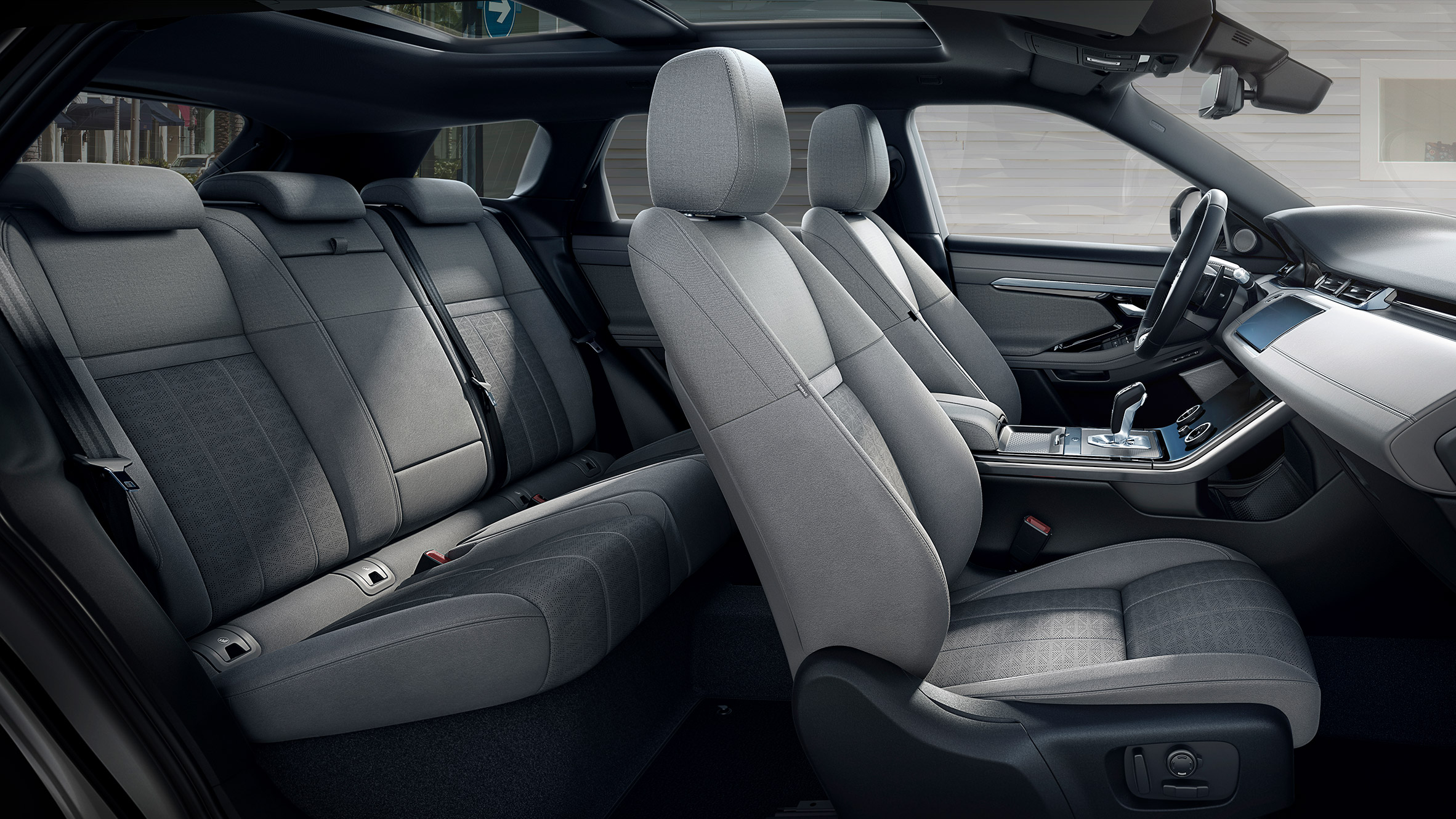 New Range Rover Evoque featuring Kvadrat wool-blend upholstery