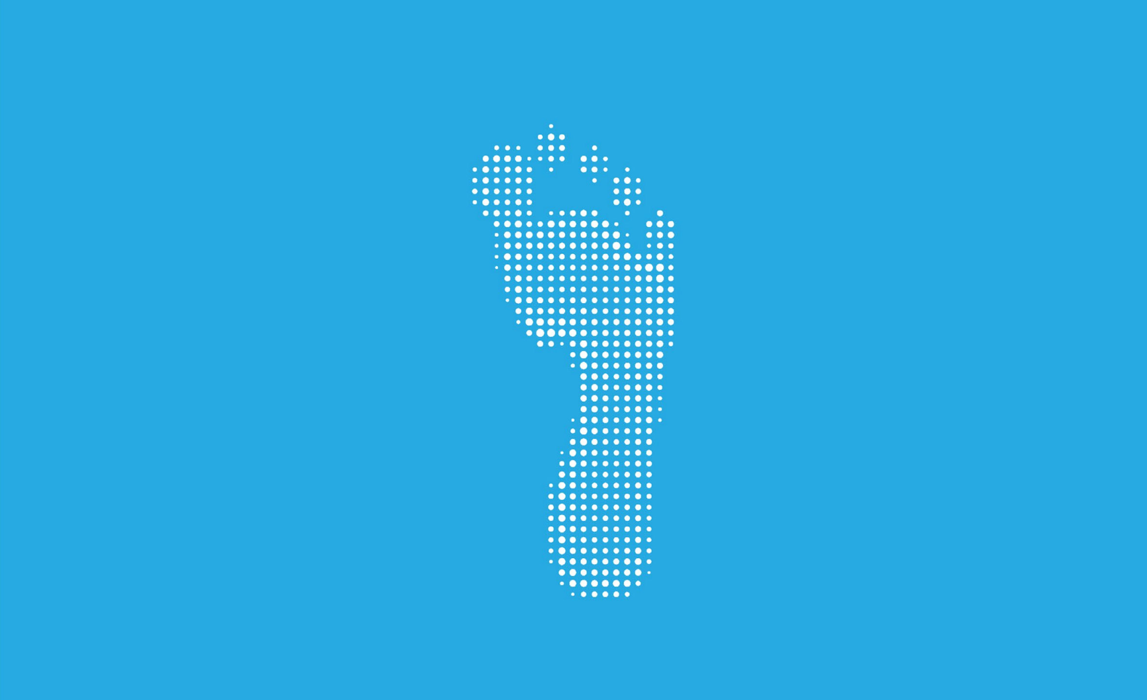 Ai Weiwei designs blue footprint flag to encourage people to celebrate the 70th anniversary of the Universal Declaration of Human Rights