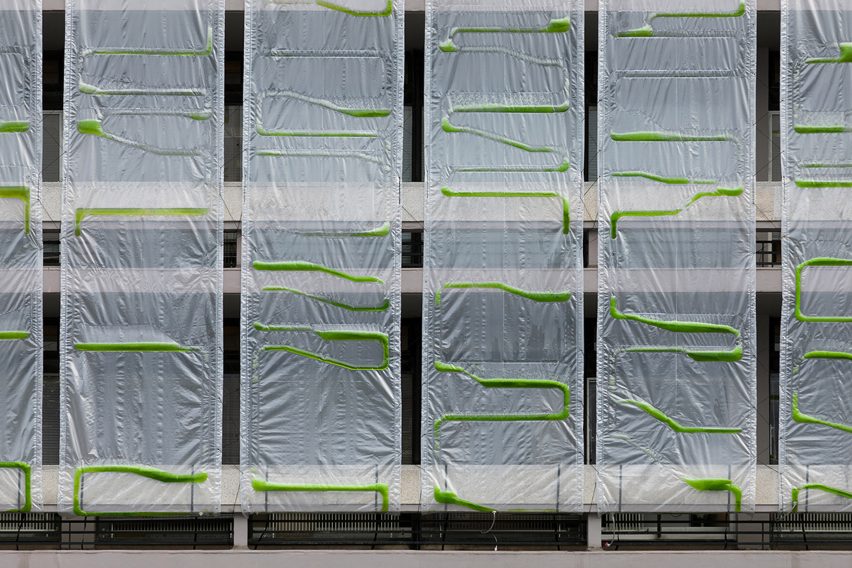 Algae curtain by ecoLogicStudio