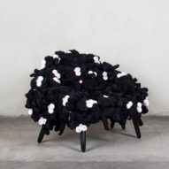 Kaws and Campanas collaborate on pink and black soft-toy chairs