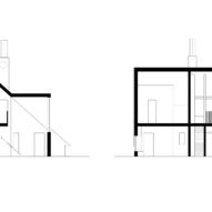 Sections of Charles Holland Architects' country house in Kent