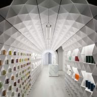 Crinkled tunnel forms Claus Porto's New York boutique by Tacklebox