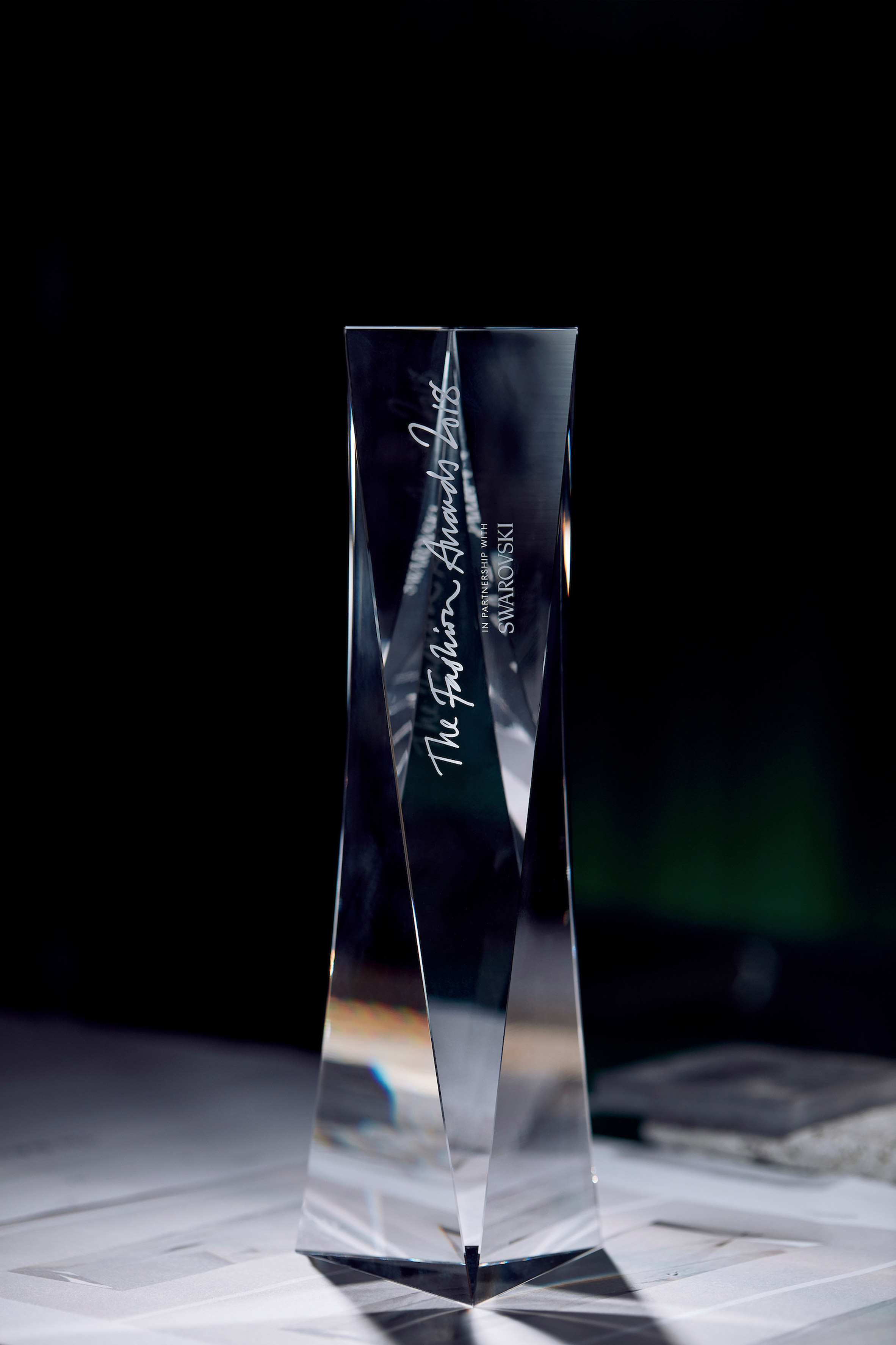 David Adjaye fashion award trophy